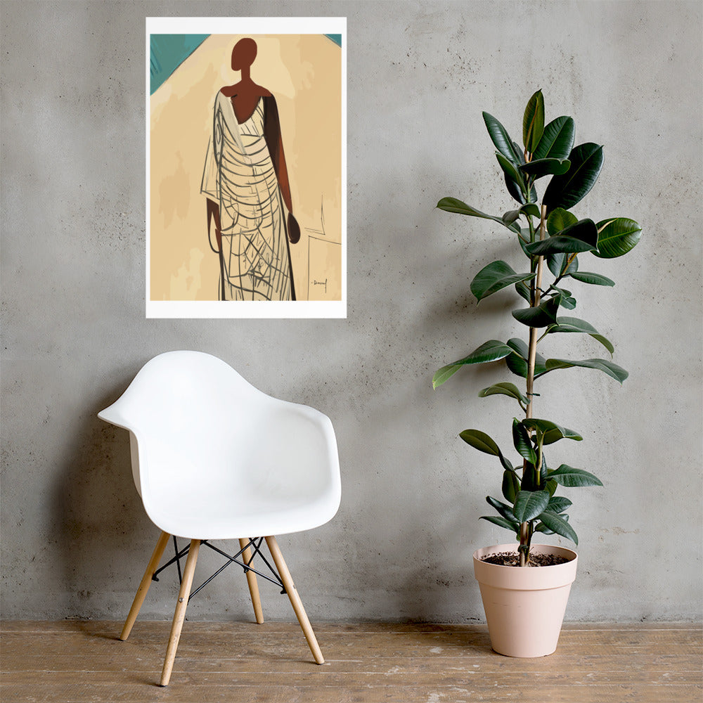 Femme en Gold | Art Print