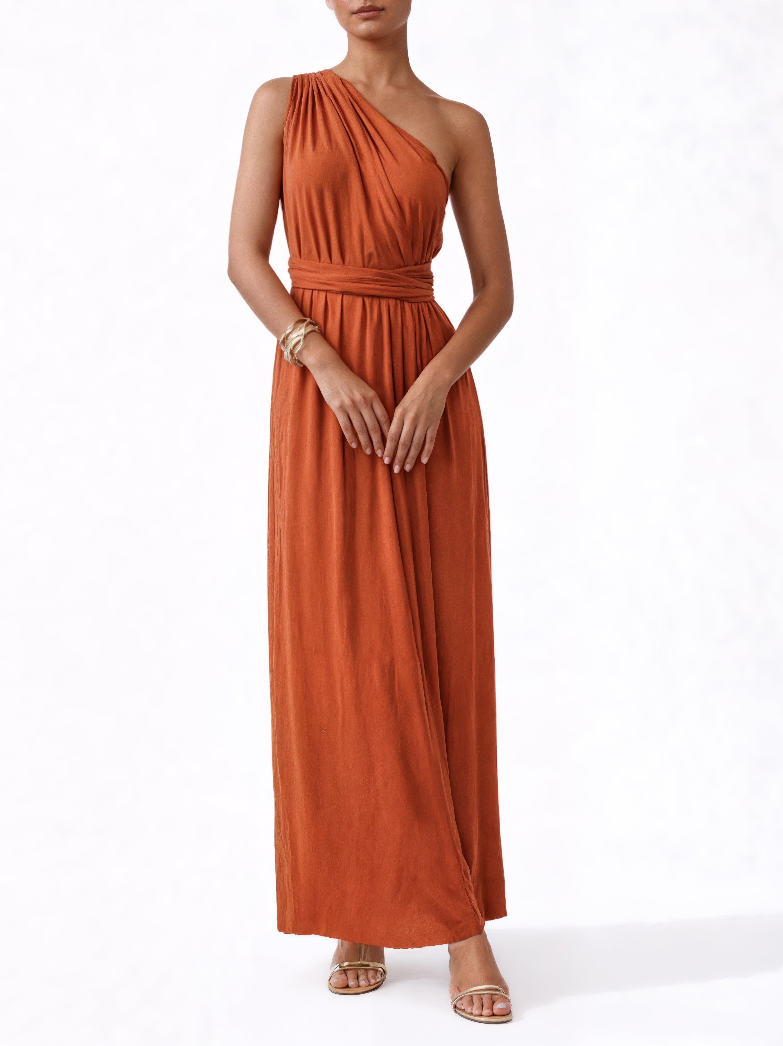 Mailys Dress - Solid Rust