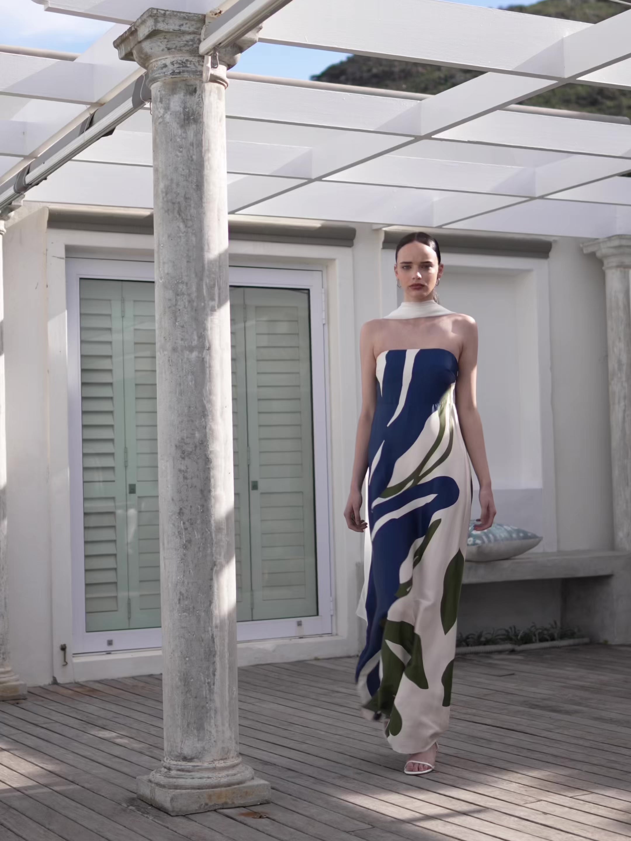 Tubi TWA FSC® Certified Viscose Dress - Lilo Navy