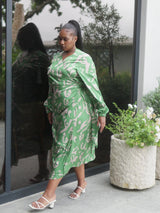 Lala Dress - Batik Vert