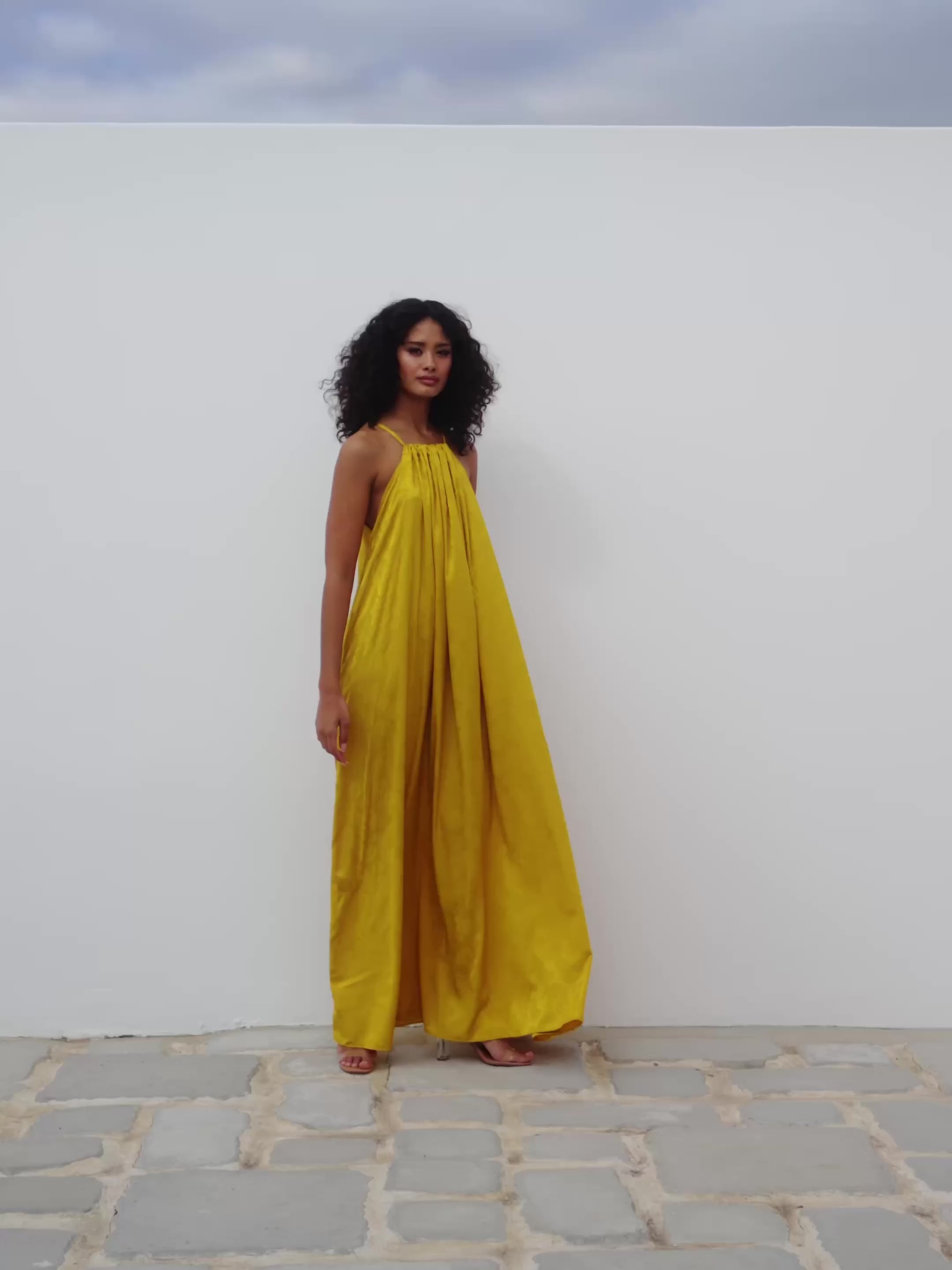 Rhea Dress - Zeen Mustard