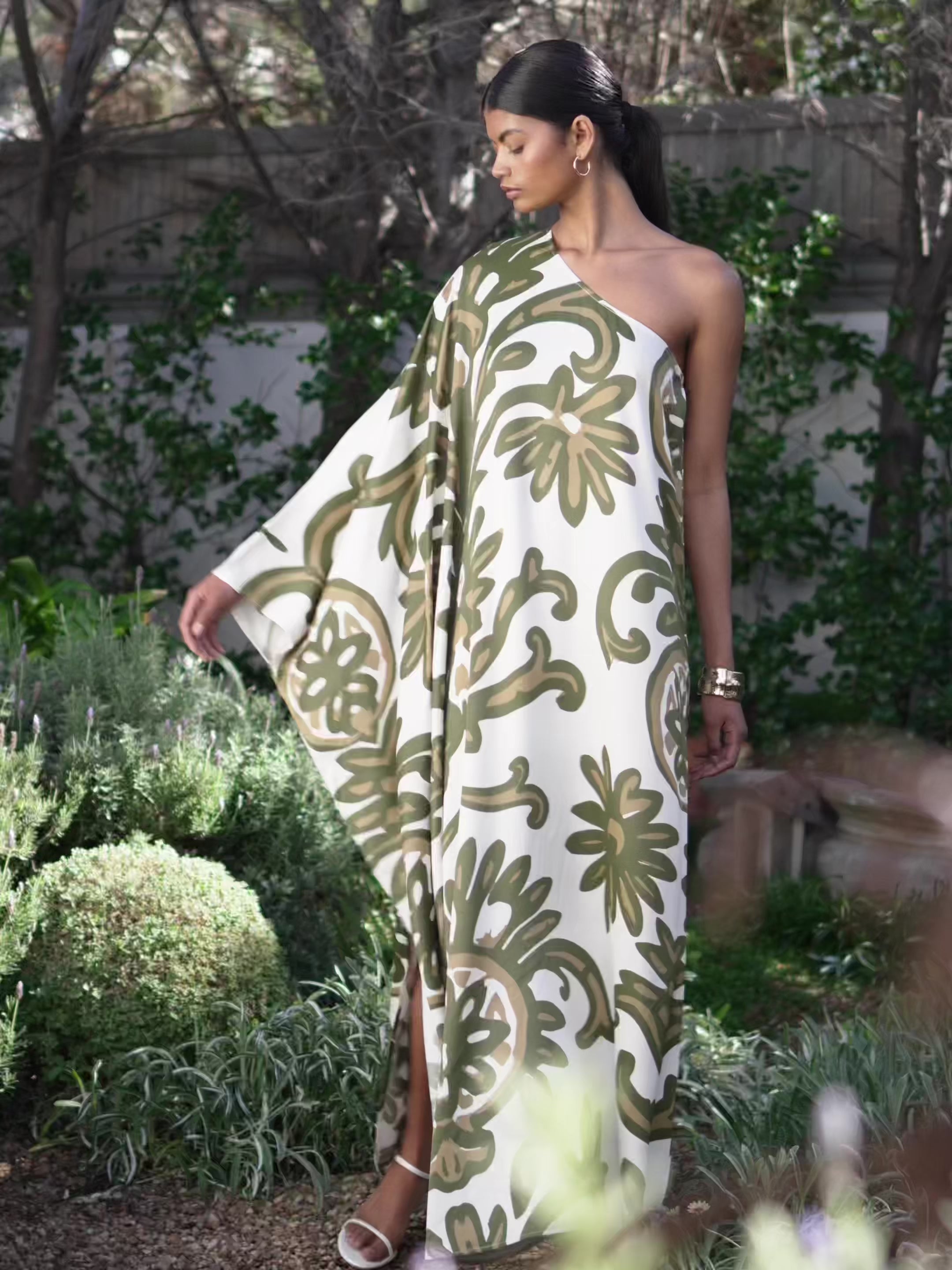 Satu FSC® Certified Viscose Dress - Elia Olive