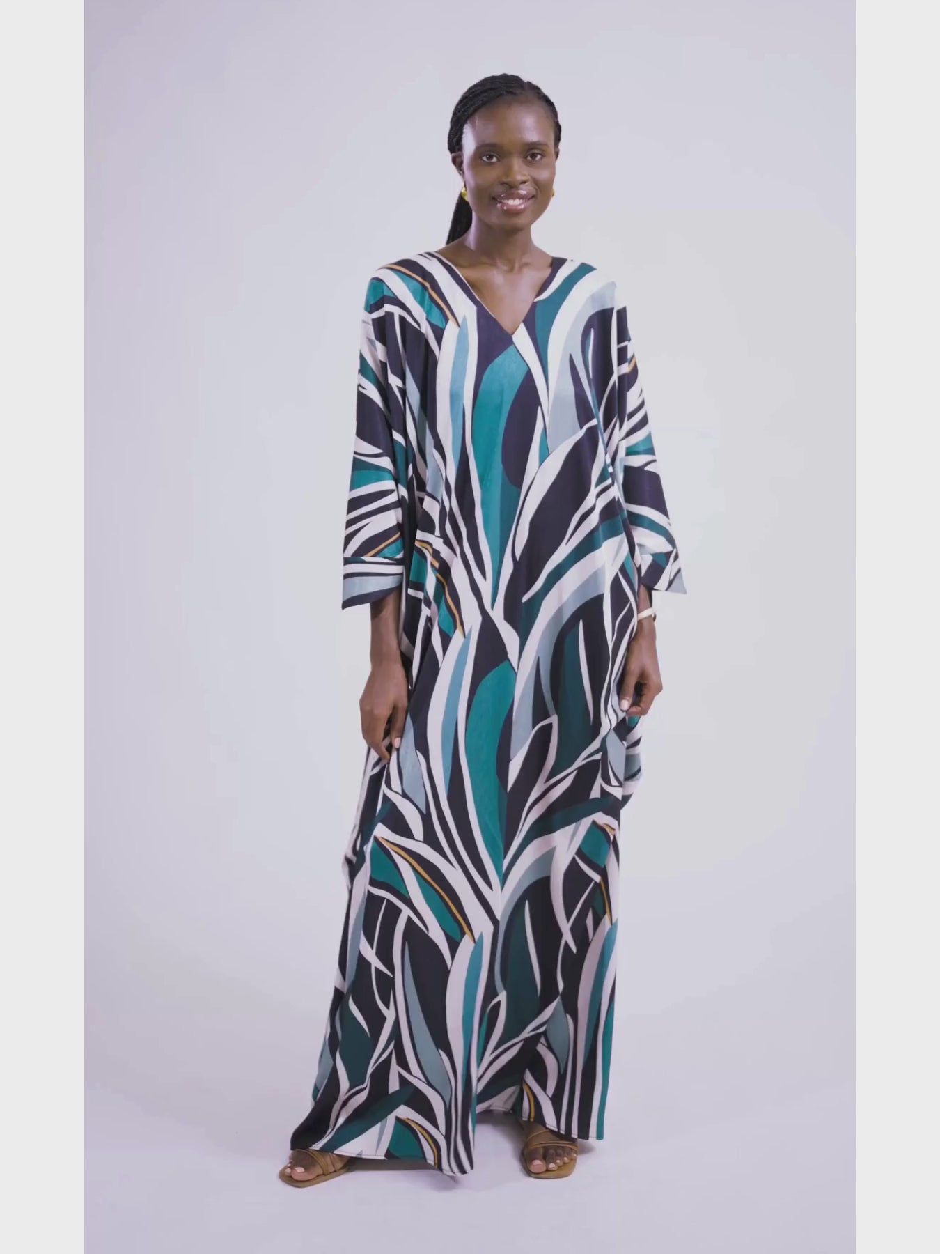 Laou Dress - Petal Teal