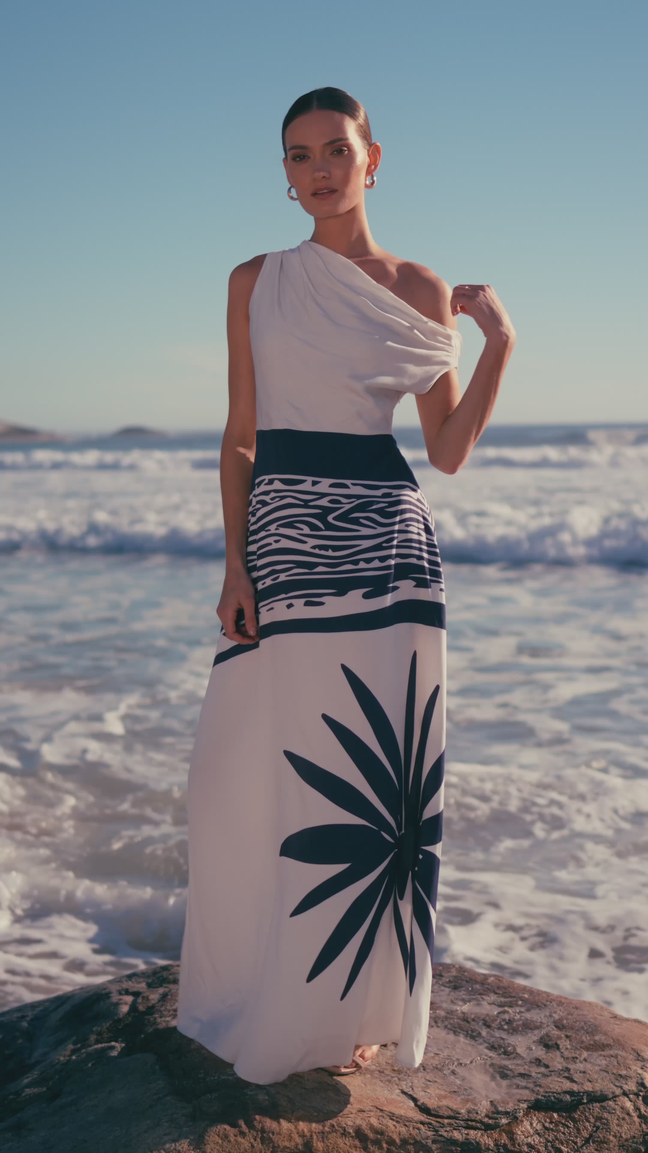 Alba FSC® Certified Viscose Dress - Maja Navy