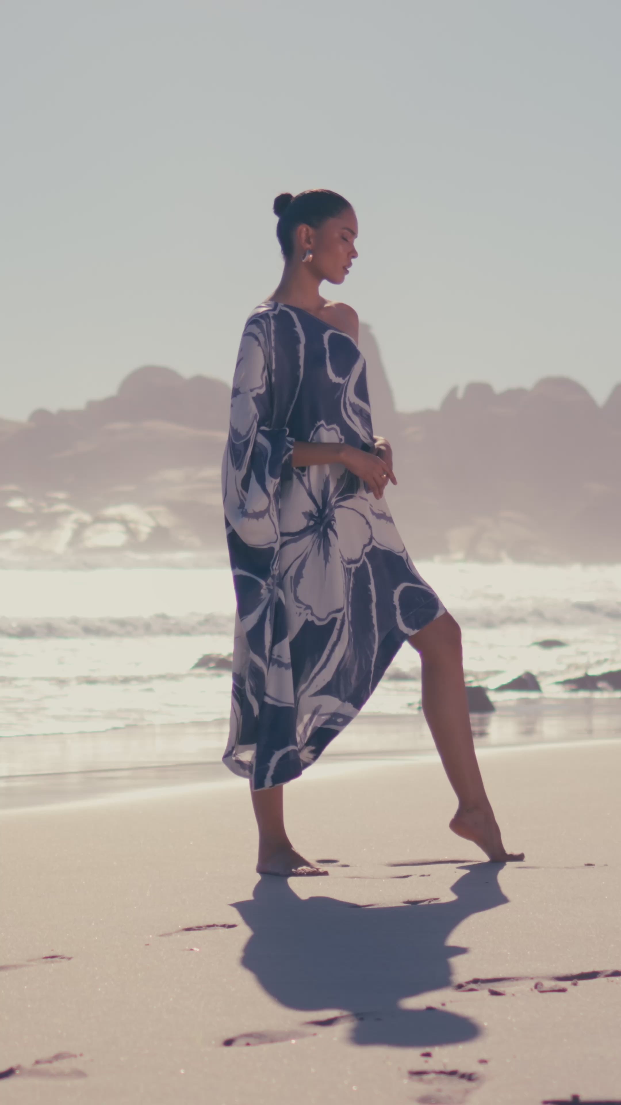 Mini Satu FSC® Certified Viscose Dress - Sora Navy