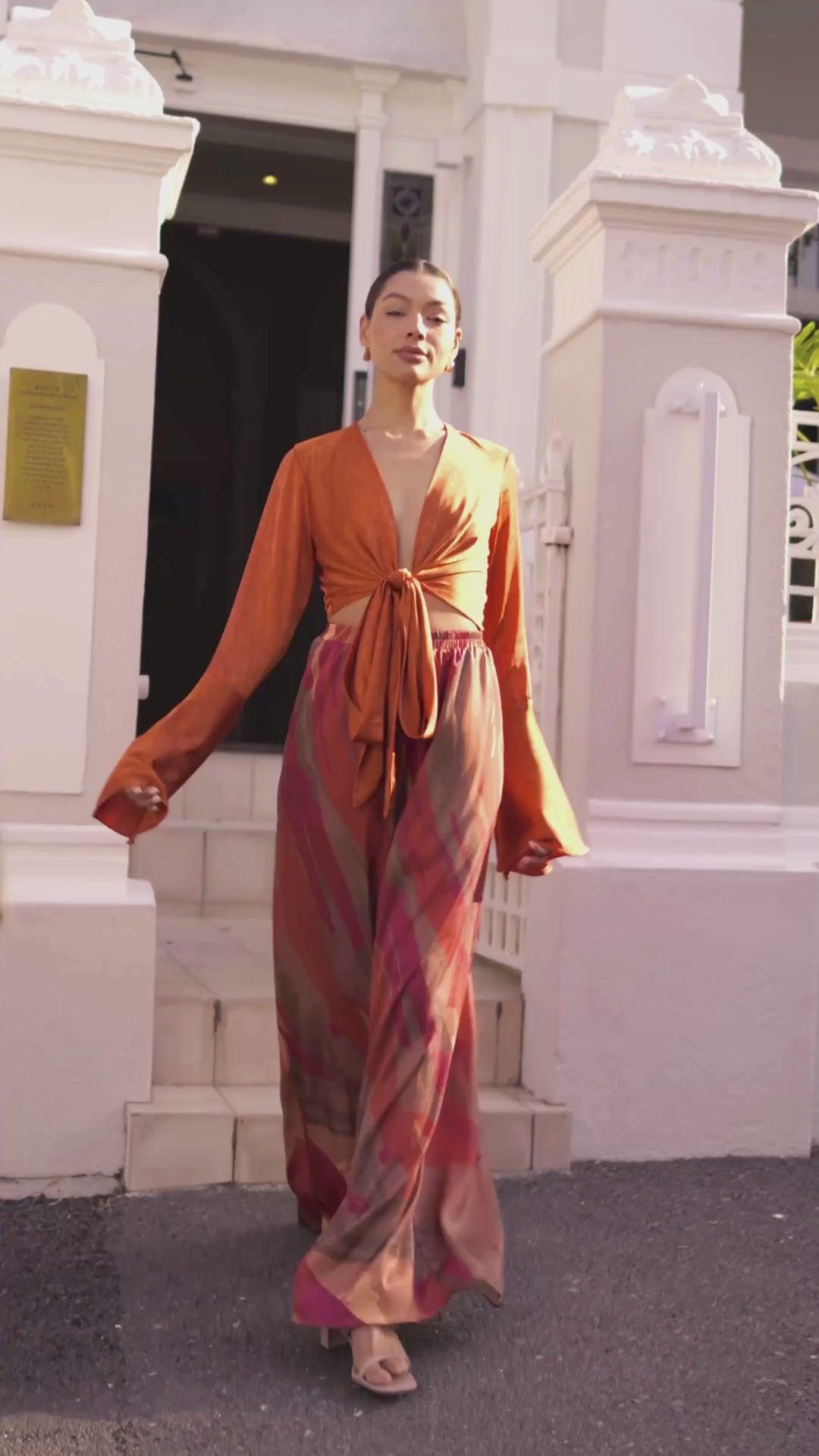 Hana Pants - Aura Rouge