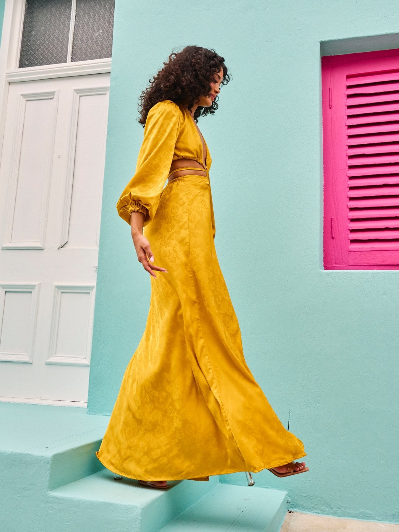 Amal Dress - Zeen Mustard - diarrablu
