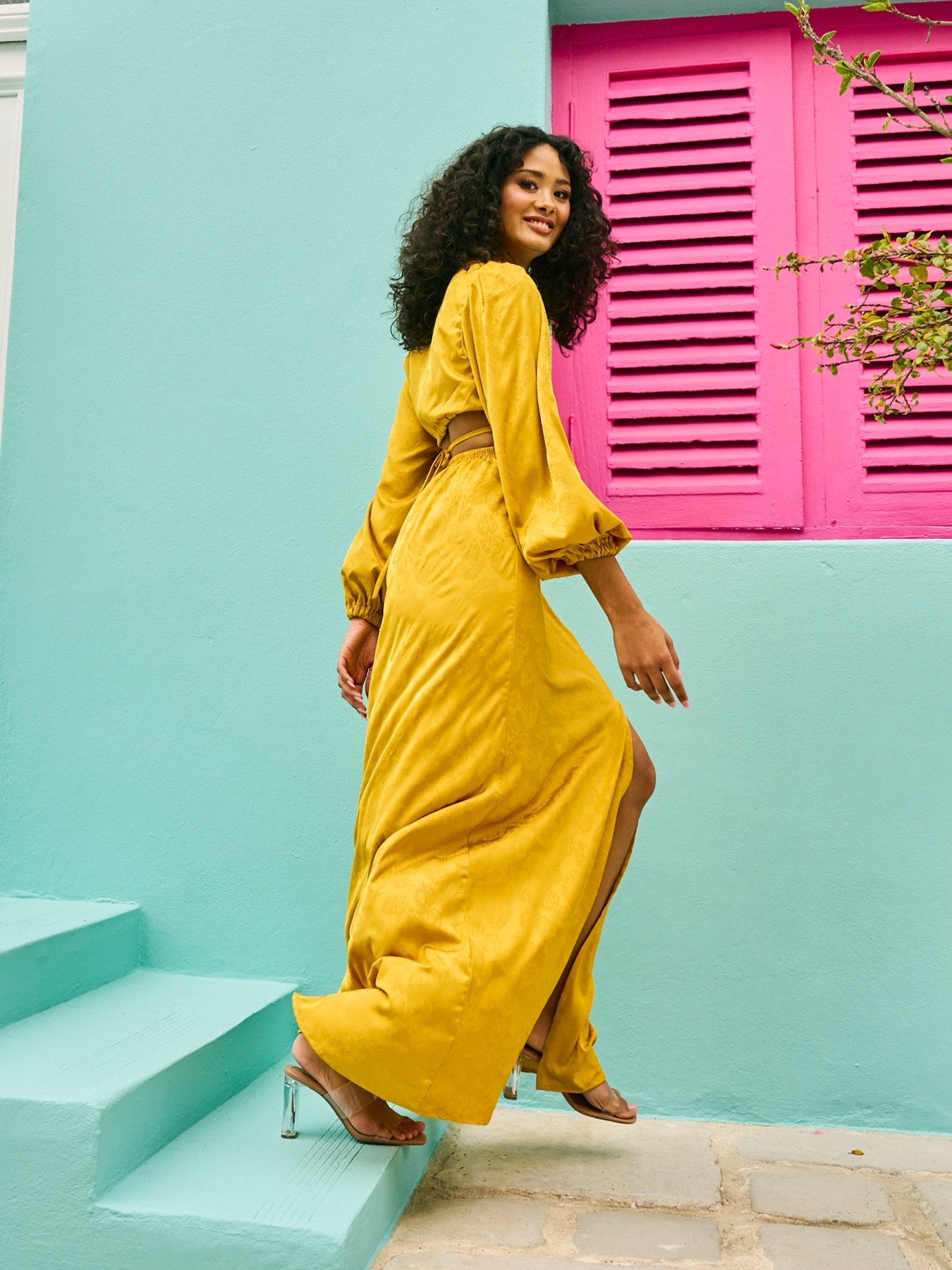 Amal Dress - Zeen Mustard - diarrablu