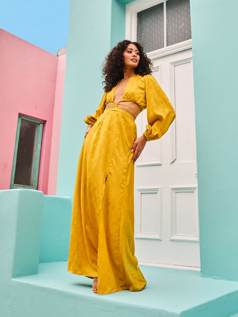 Amal Dress - Zeen Mustard - diarrablu
