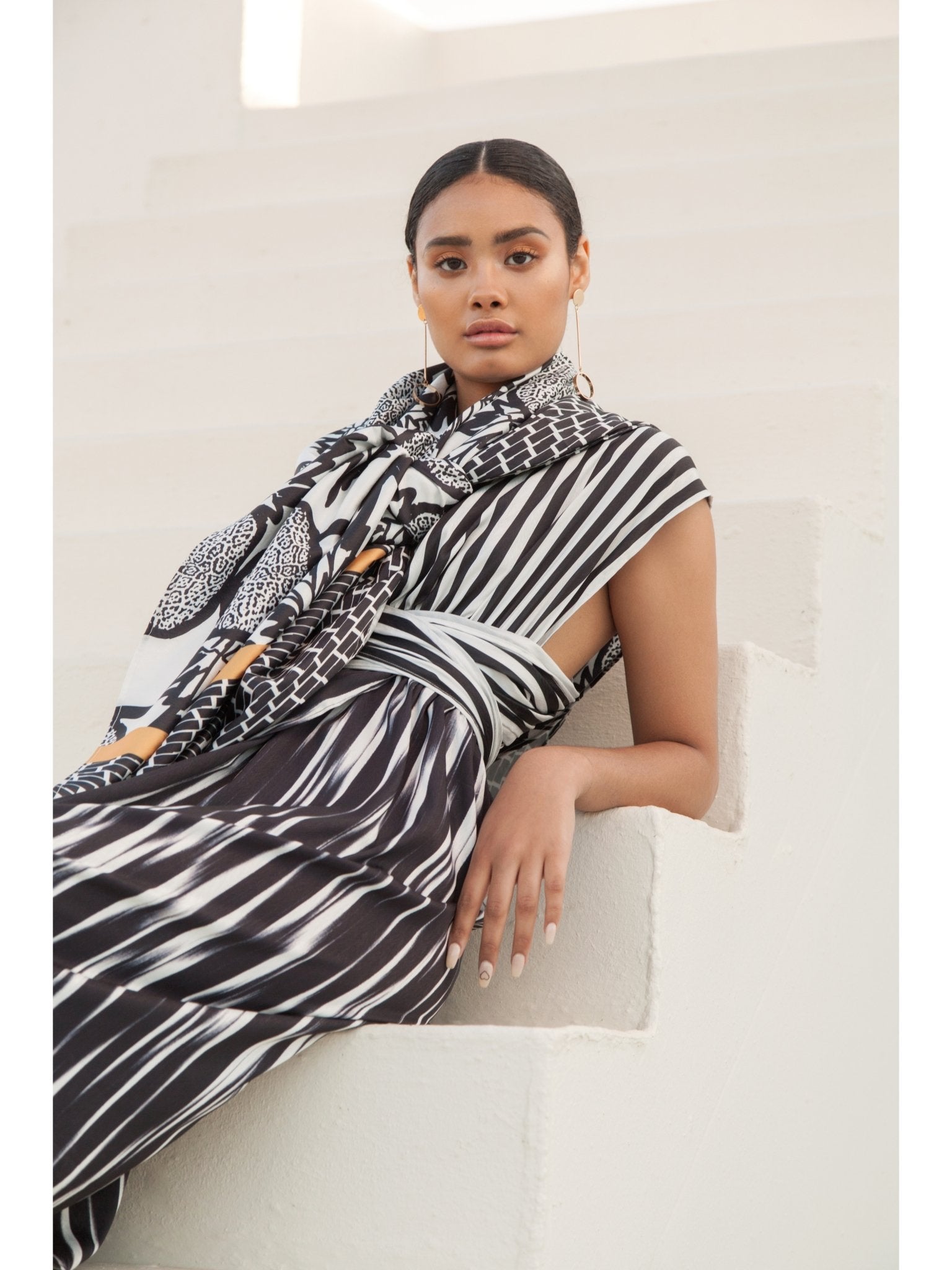 Coumba Dress Guddi Lines - diarrablu