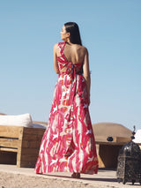 Dalia Dress - Abstract Rose - diarrablu