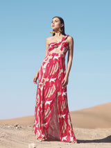 Dalia Dress - Abstract Rose - diarrablu