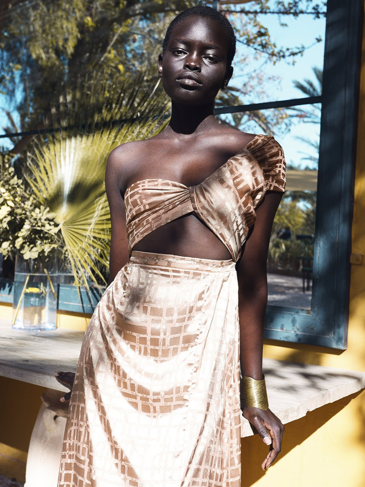 Dalia Dress - Dhaw Gold - diarrablu