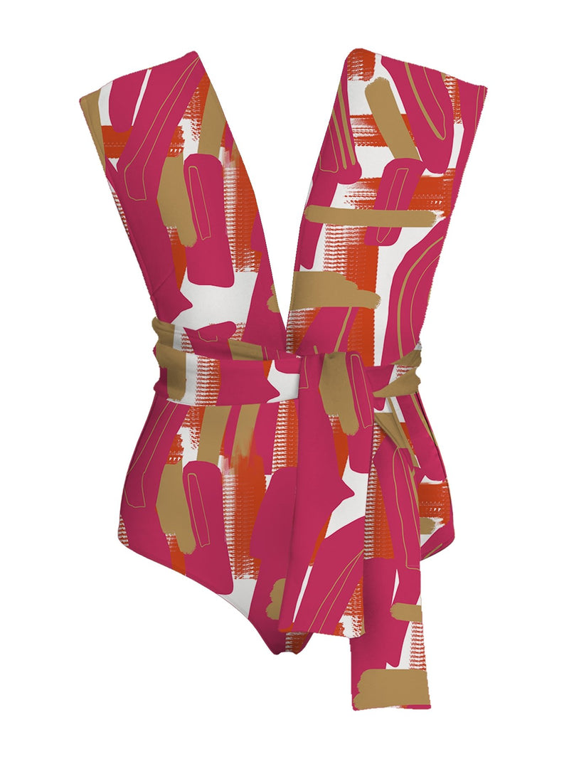Infinity Swimsuit - Abstract Rose - diarrablu
