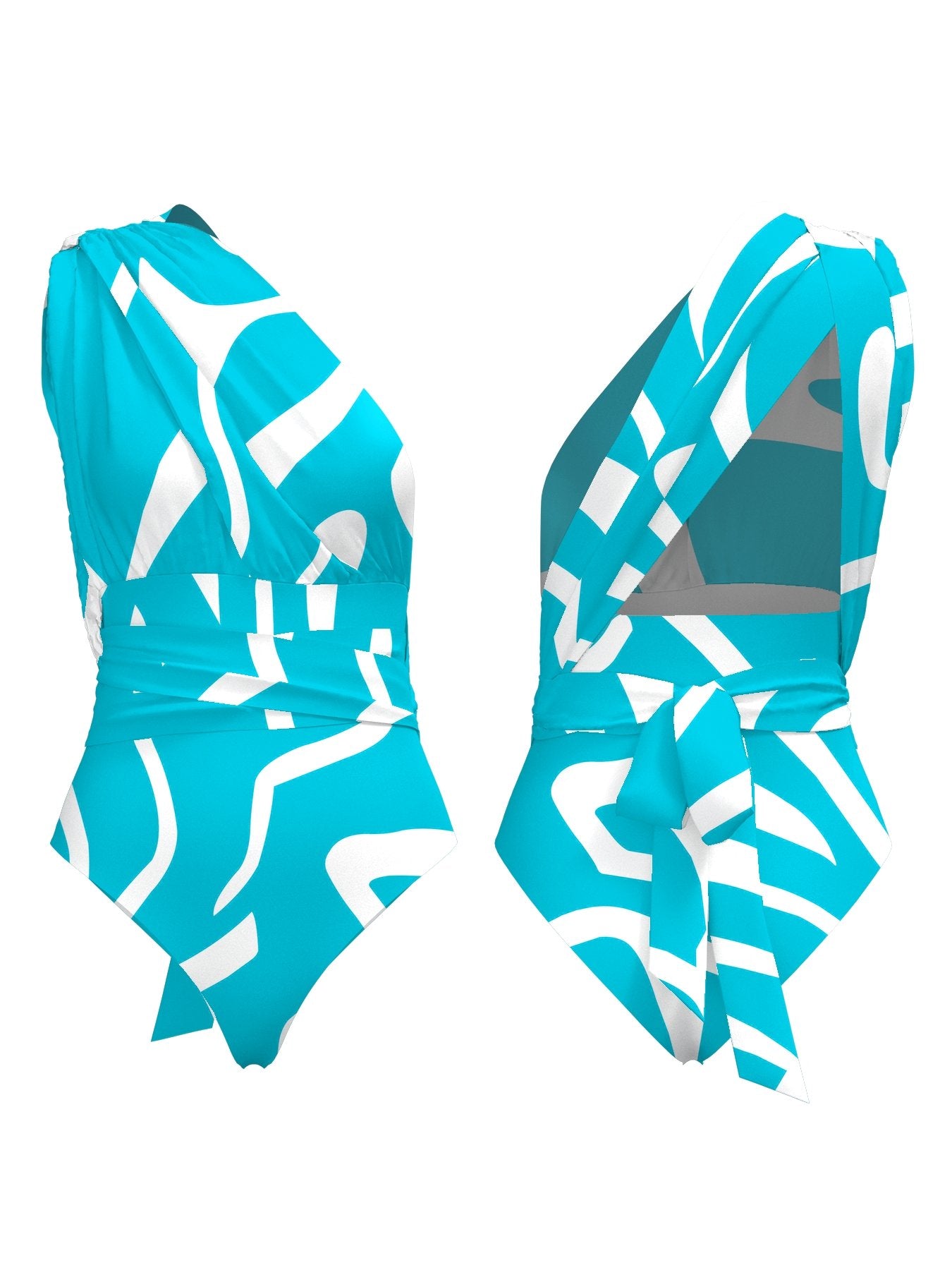 Infinity Swimsuit - Swirl Blu - diarrablu
