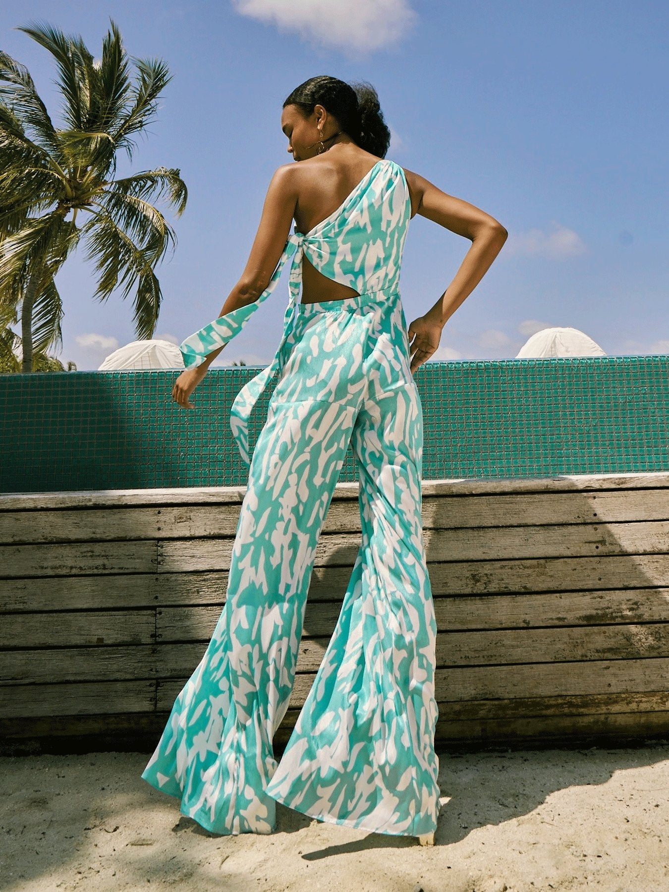 Kaira Jumpsuit - Playa Aqua - diarrablu