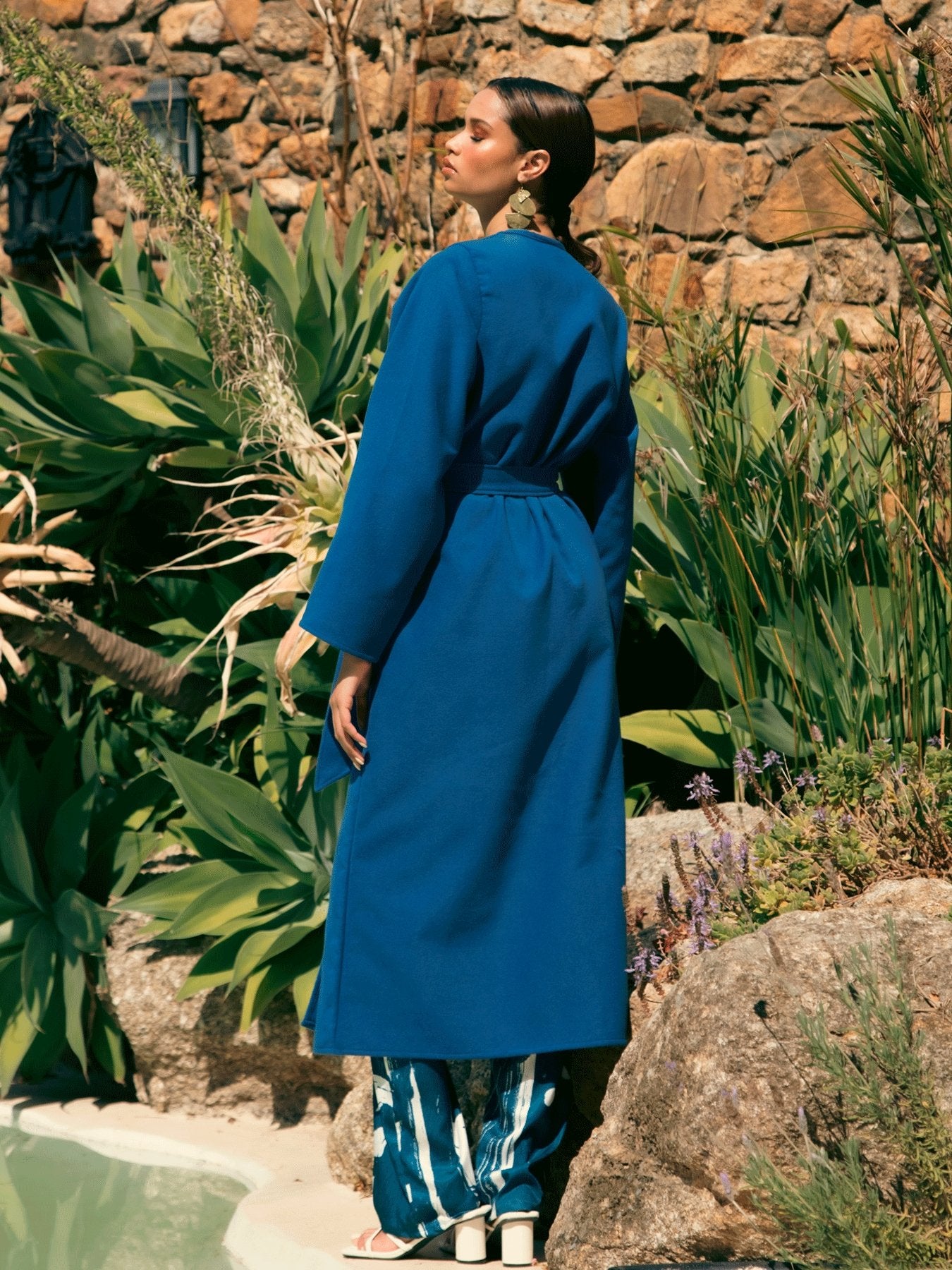 Lasai Coat - Solid Blu - diarrablu
