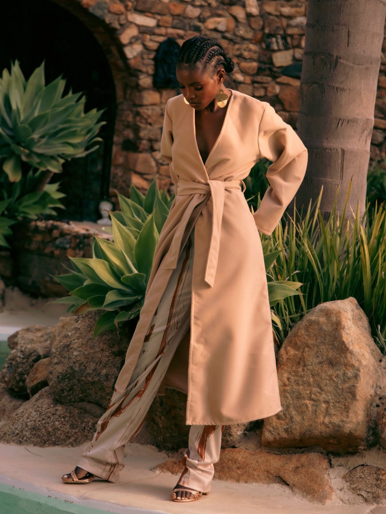 Lasai Coat - Solid Cream - diarrablu