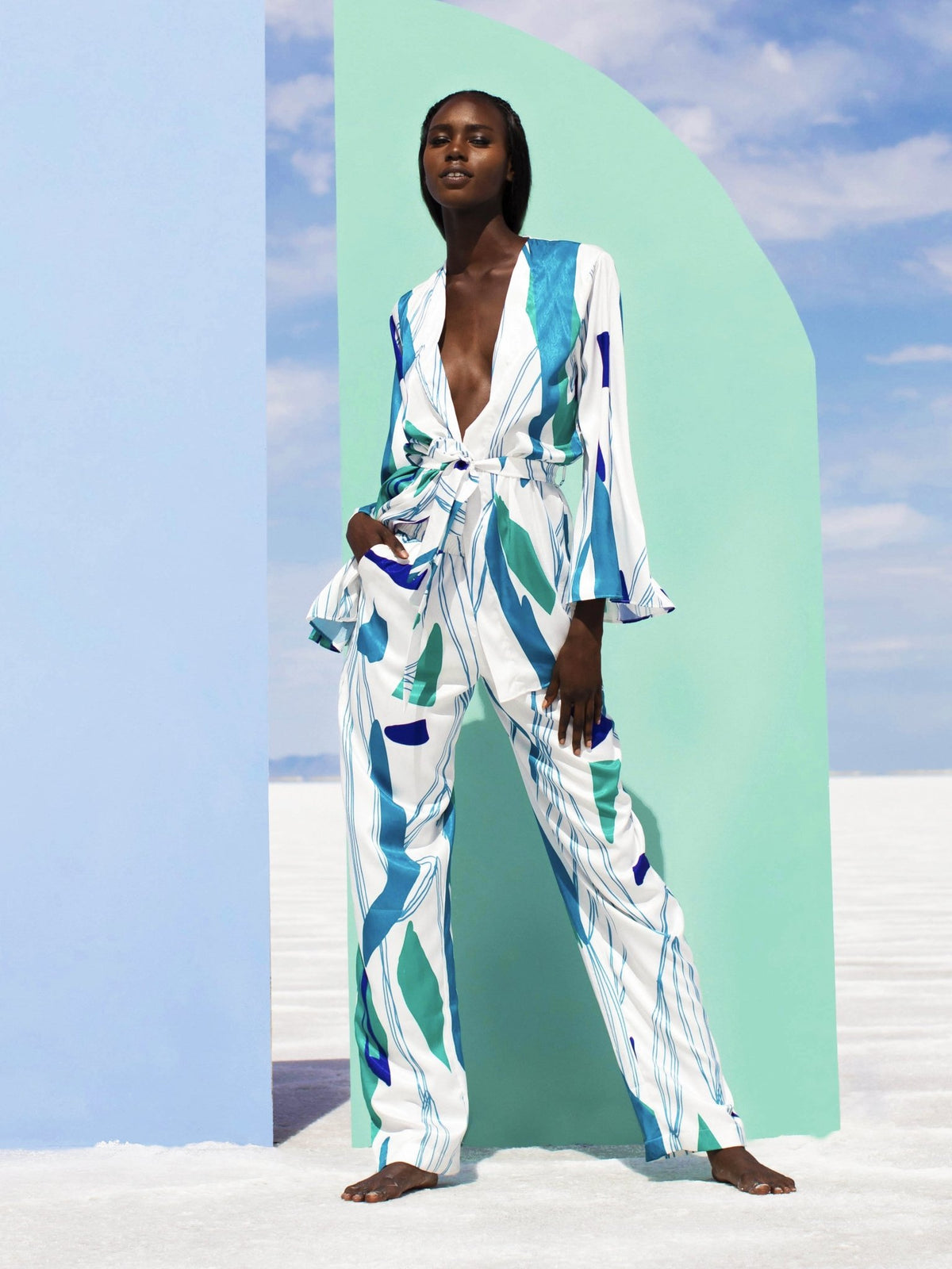 Leer Pants - Costa Blu - diarrablu