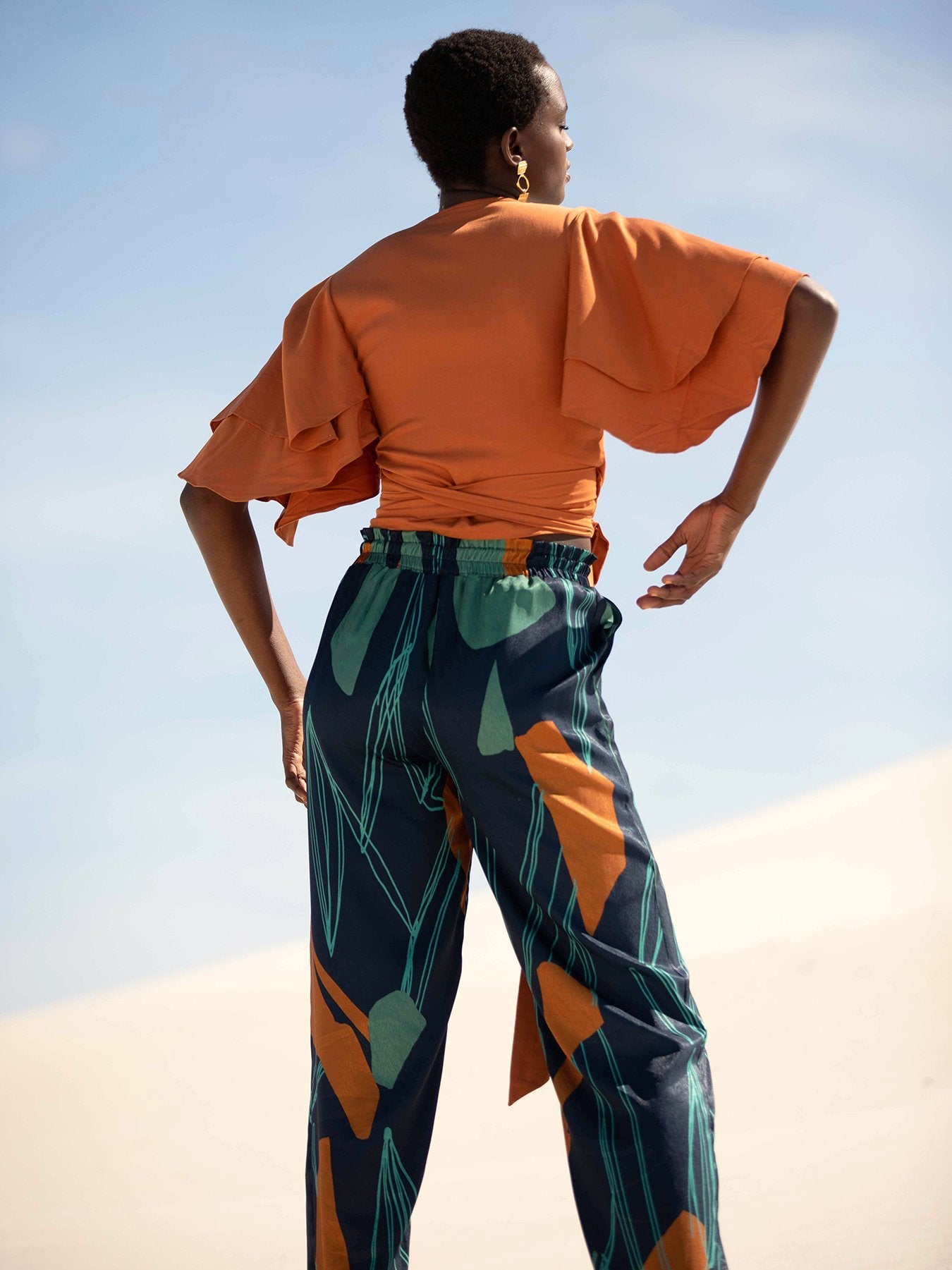 Leer Pants - Costa Navy - diarrablu