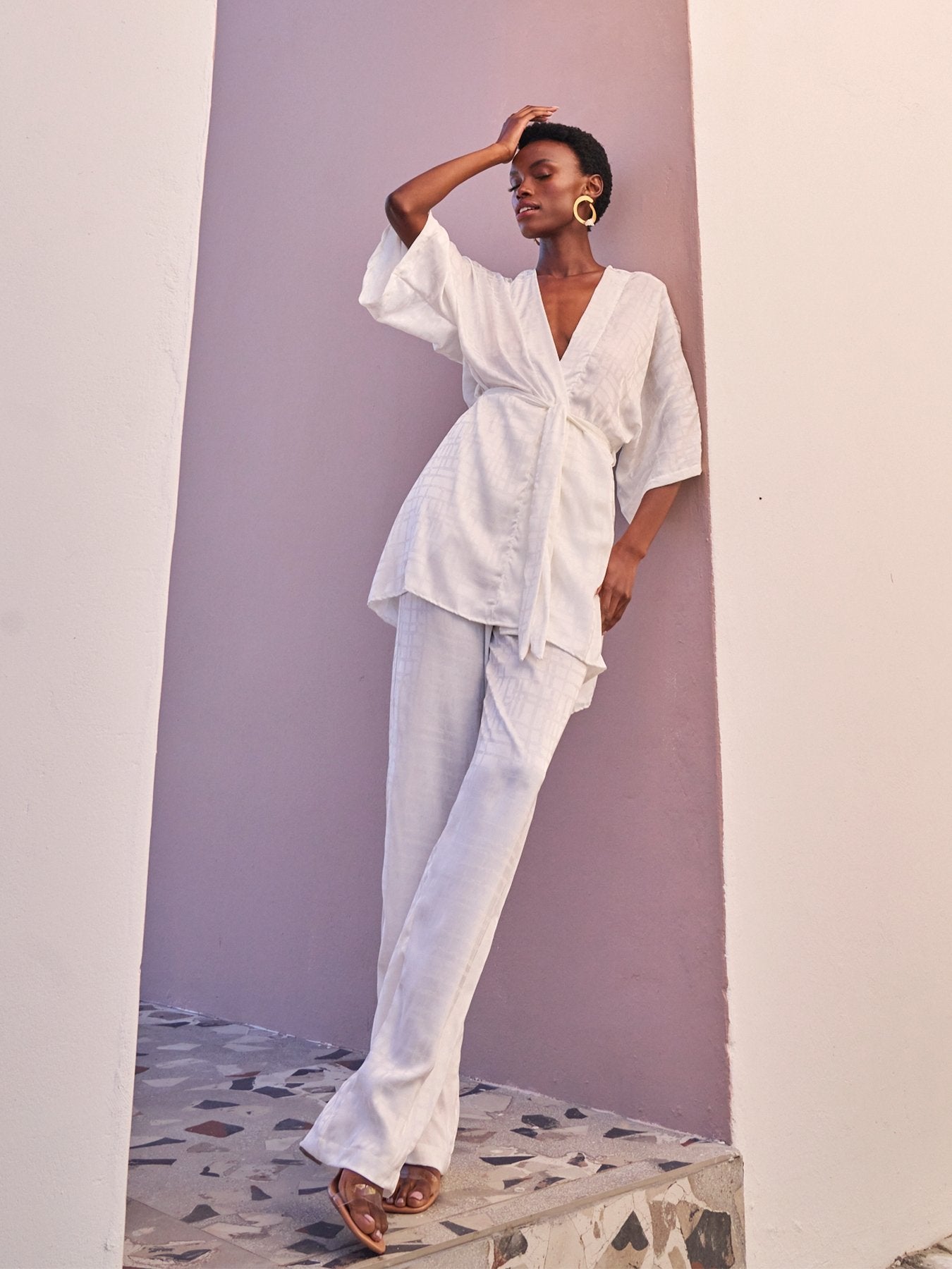 Leer Pants - Dhaw Blanc - diarrablu