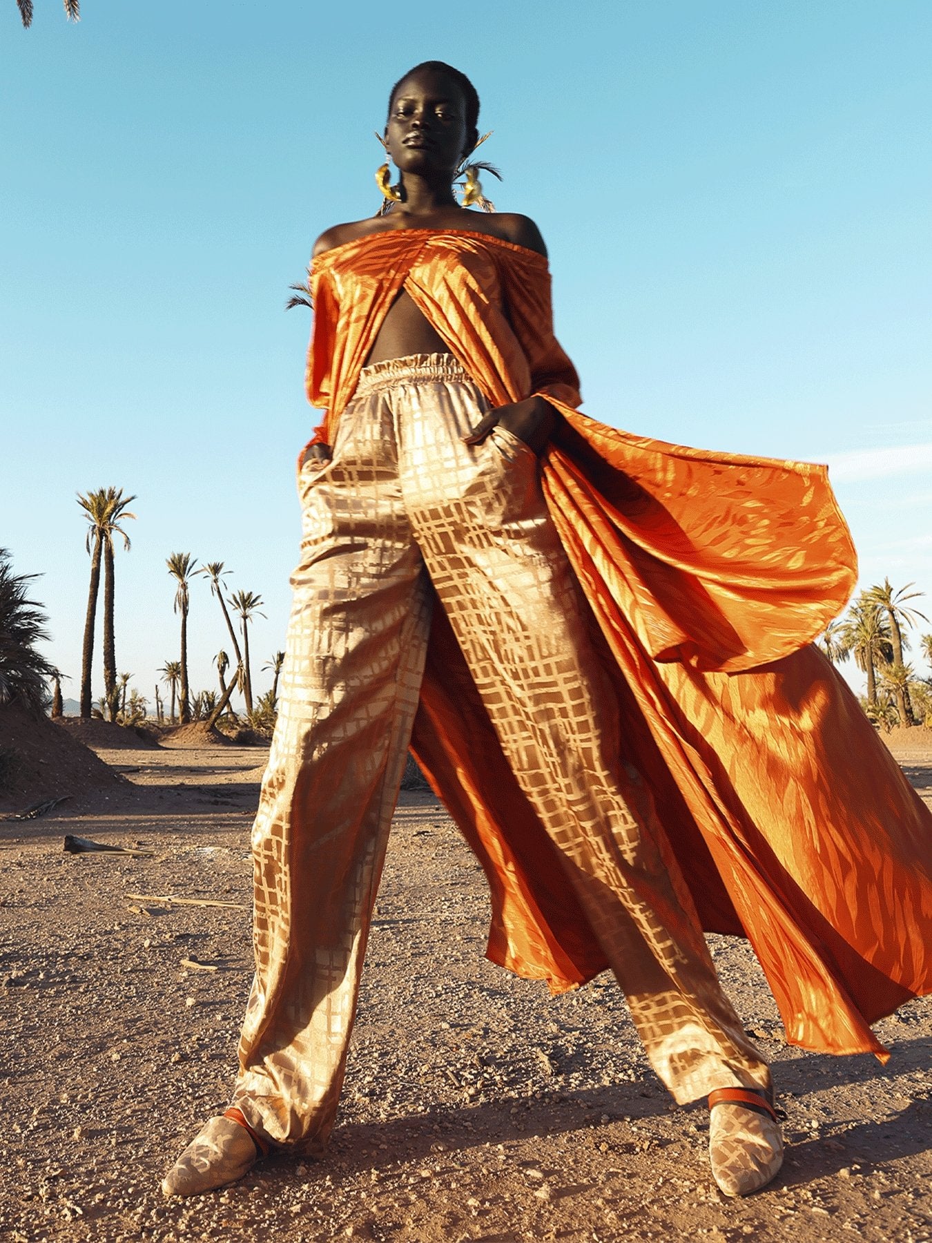 Leer Pants - Dhaw Gold - diarrablu