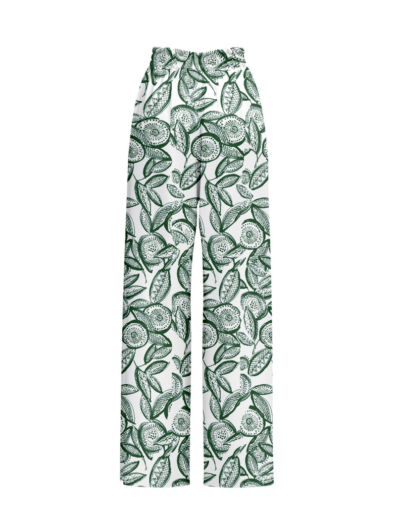 Leer Pants - Flora Green - diarrablu