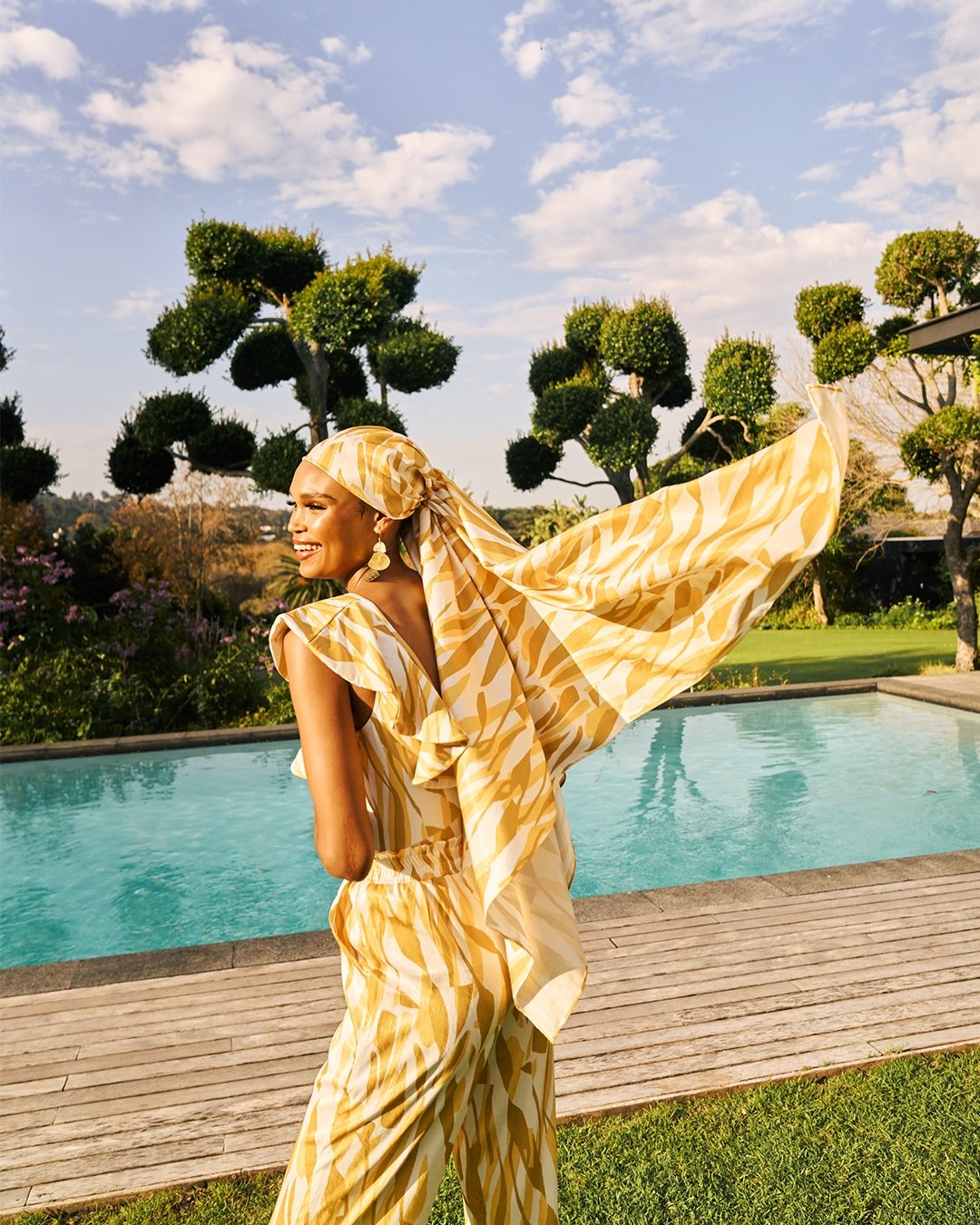 Leer Pants - Jardin Mustard - diarrablu