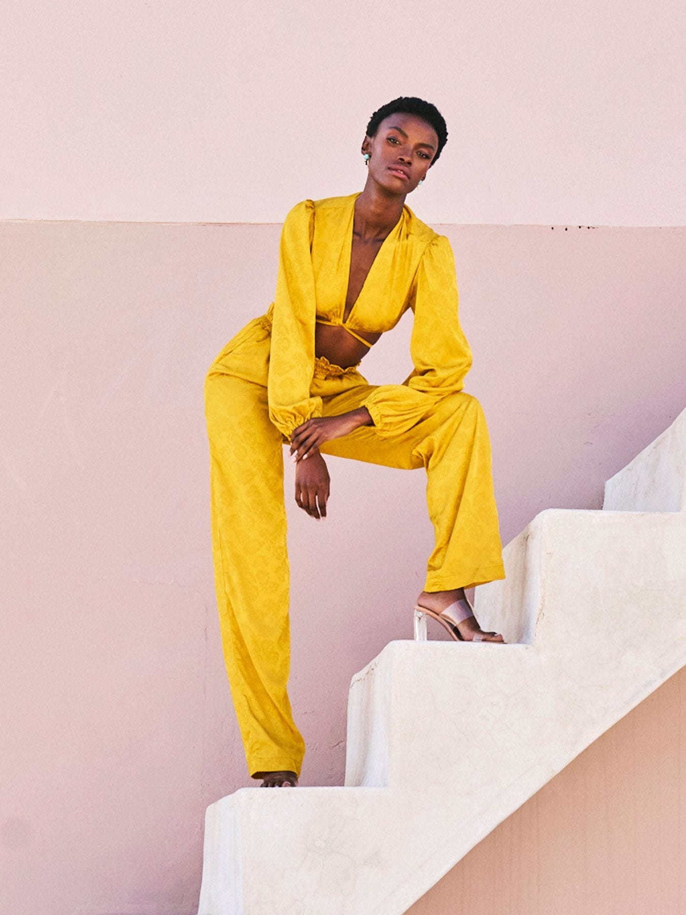 Leer Pants - Zeen Mustard - diarrablu