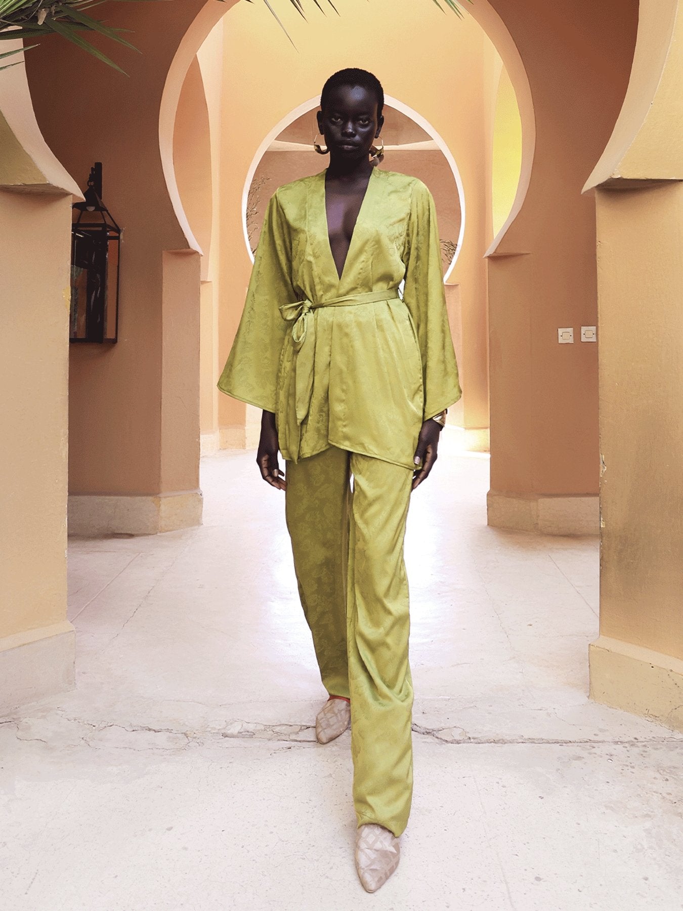 Leer Pants - Zeen Vert - diarrablu