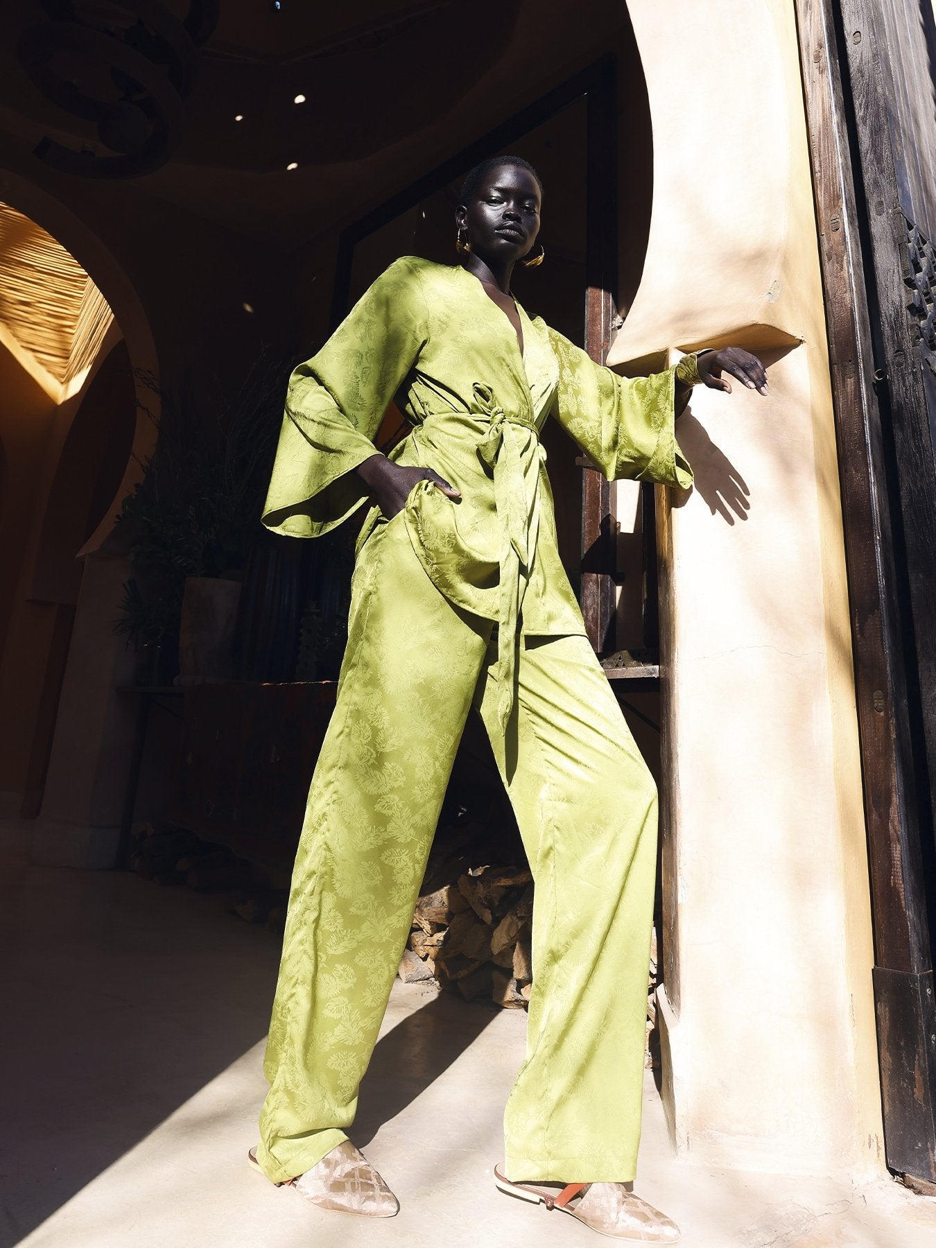 Leer Pants - Zeen Vert - diarrablu