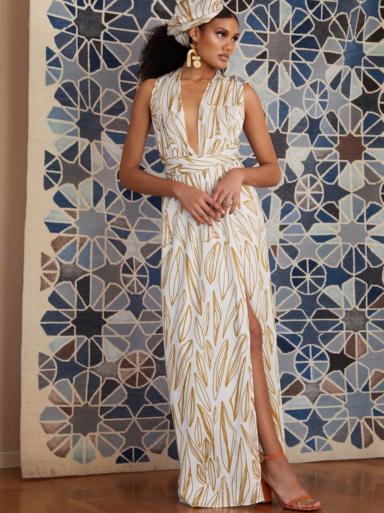 Mailys Dress - Fiore Gold - diarrablu