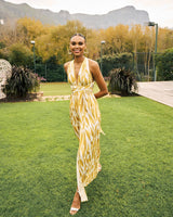 Mailys Dress - Jardin Mustard - diarrablu