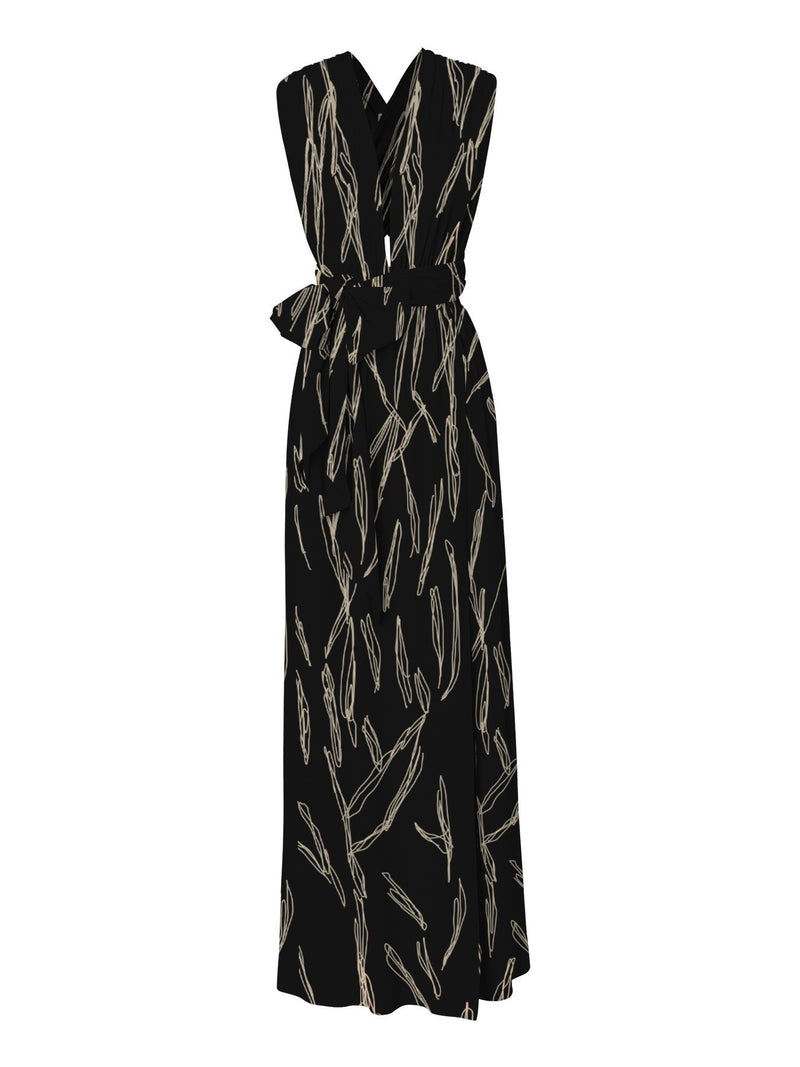 Mailys Dress - Scribble Noir - diarrablu
