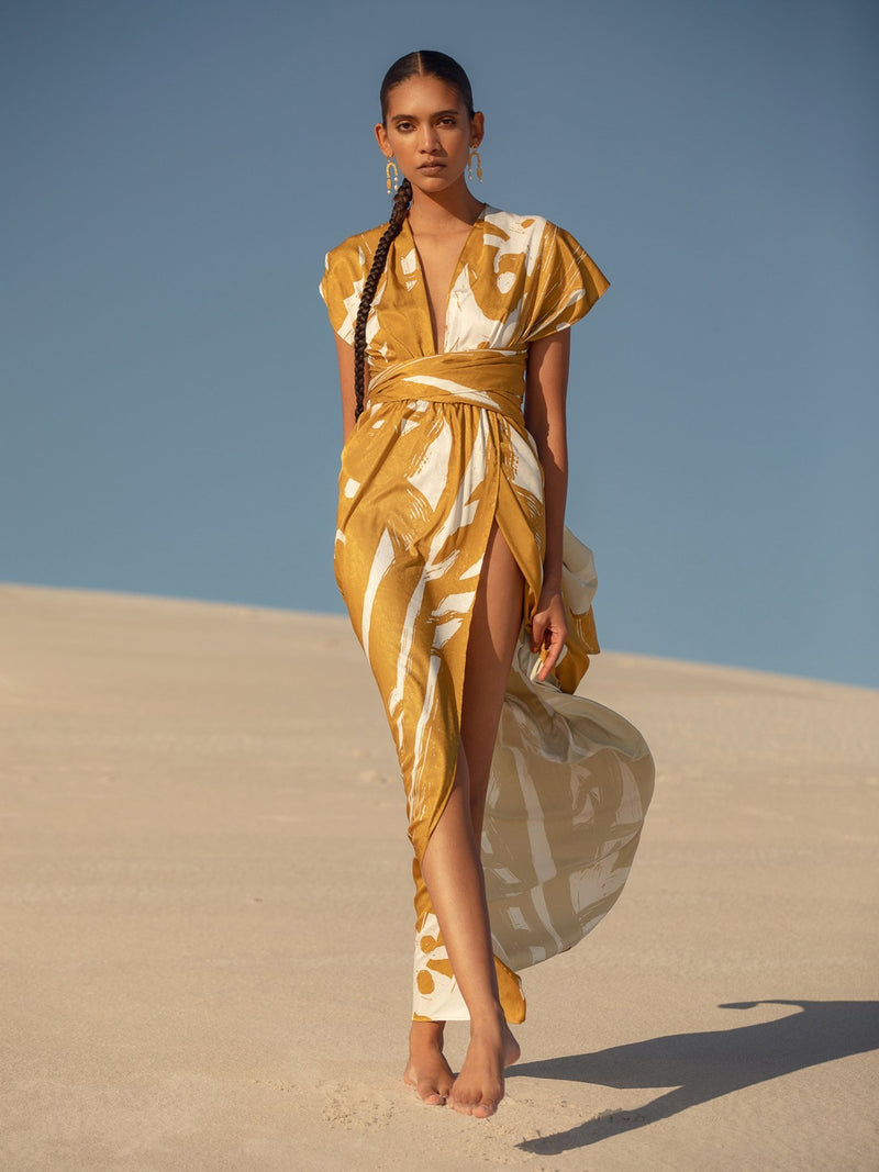 Mailys Dress - Suto Gold - diarrablu
