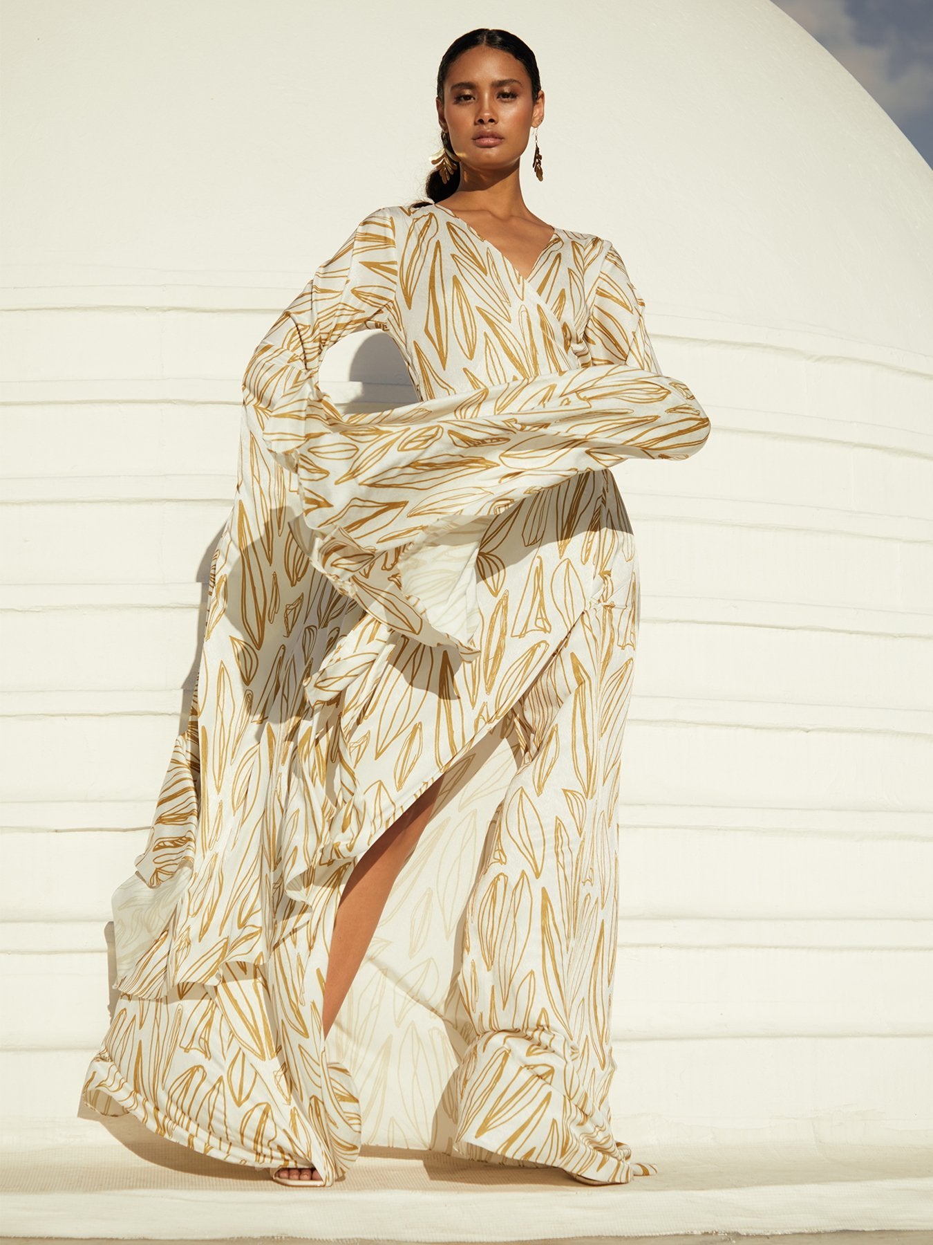 Maya Dress - Fiore Gold - diarrablu