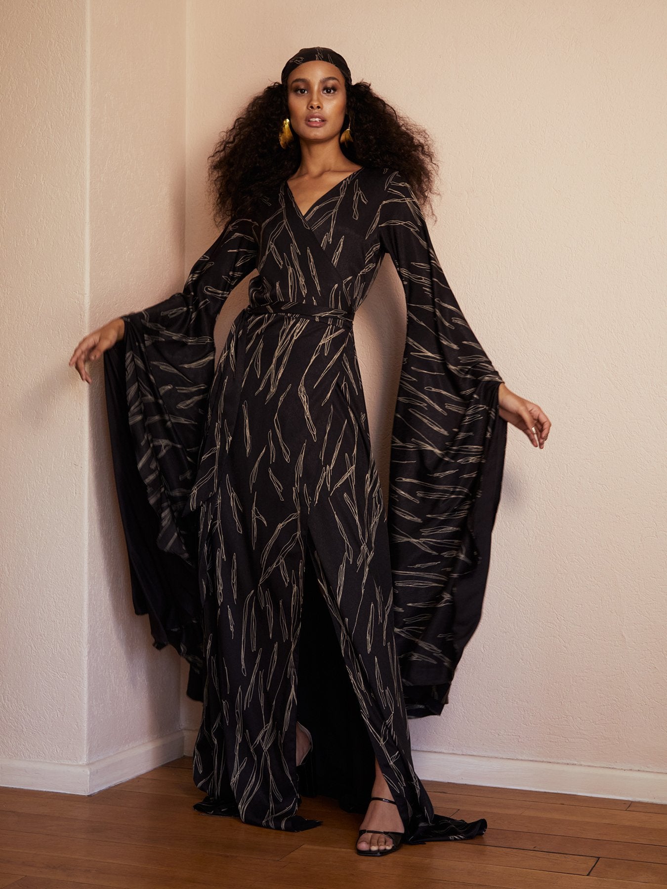 Maya Dress - Scribble Noir - diarrablu
