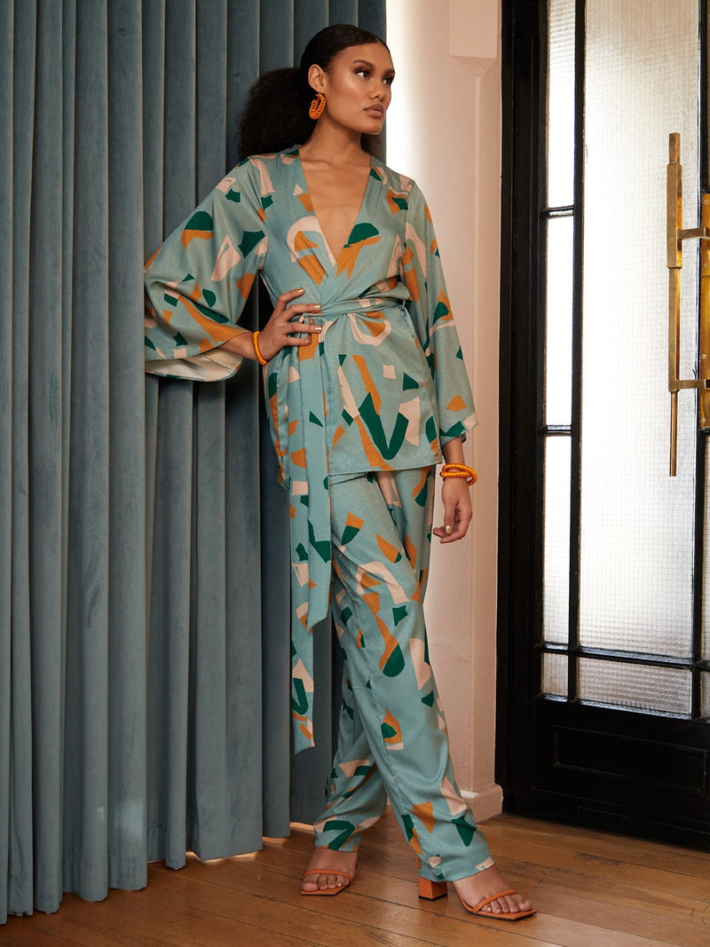 Mini Kimono - Saly Vert - diarrablu