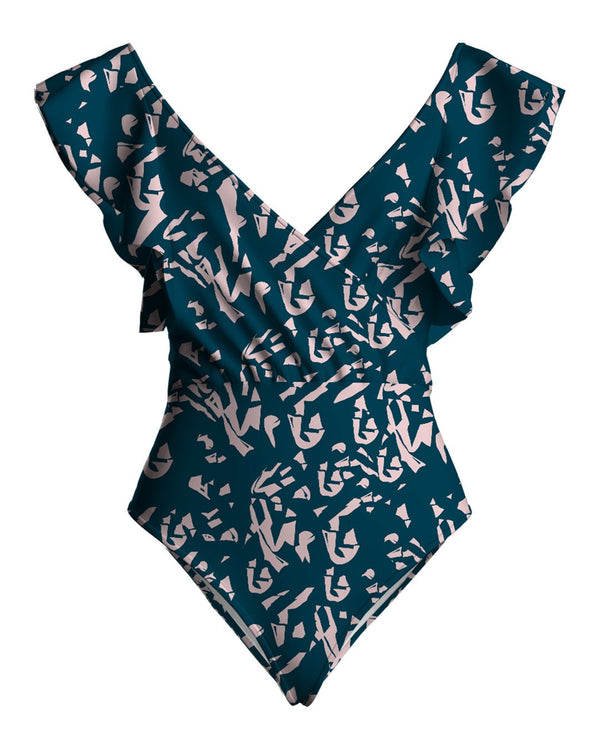Nabu Swimsuit - Batik Blu - diarrablu