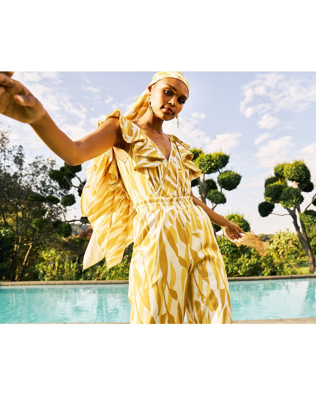 Nabu Swimsuit - Jardin Mustard - diarrablu