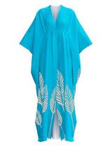 Naim Dress - Palms Blu - diarrablu