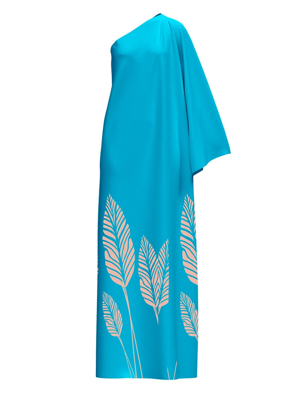 Satu Dress - Palms Blu - diarrablu
