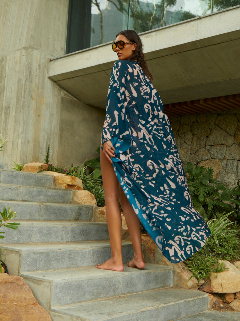 Sirene Kimono - Batik Blu - diarrablu