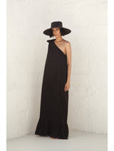 Sustainable Diago Dress - Solid Noir - diarrablu