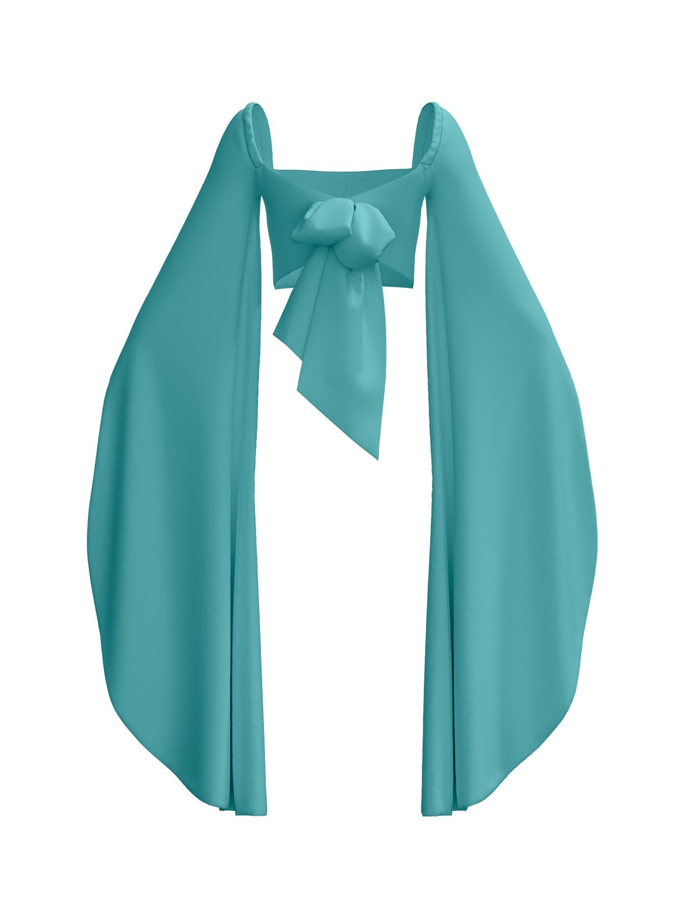 Sustainable Kinu Top - Solid Aqua - diarrablu