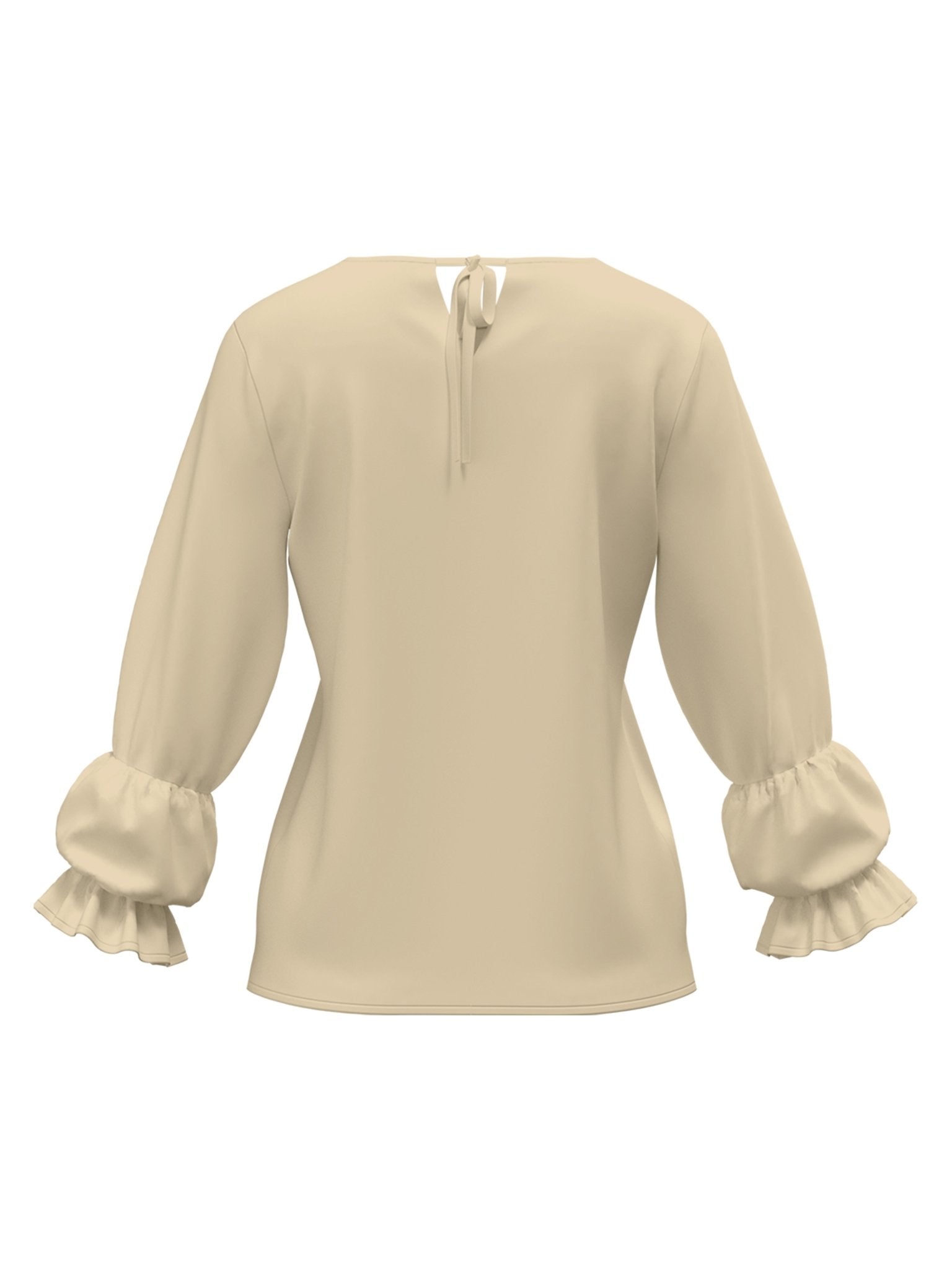 Sustainable Lena Top - Solid Cream - diarrablu