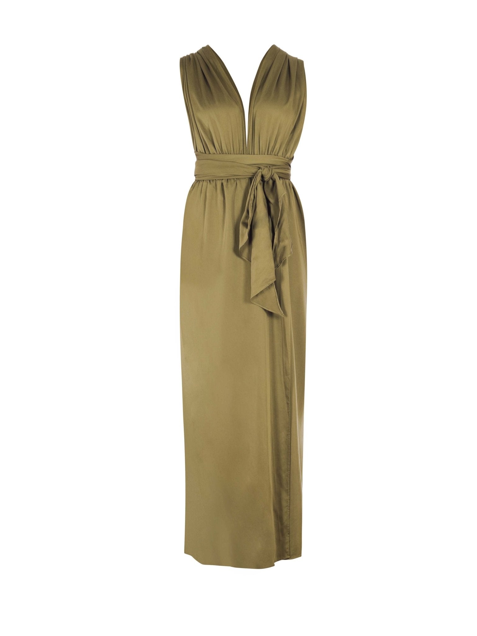 Sustainable Mailys Dress Olive - diarrablu