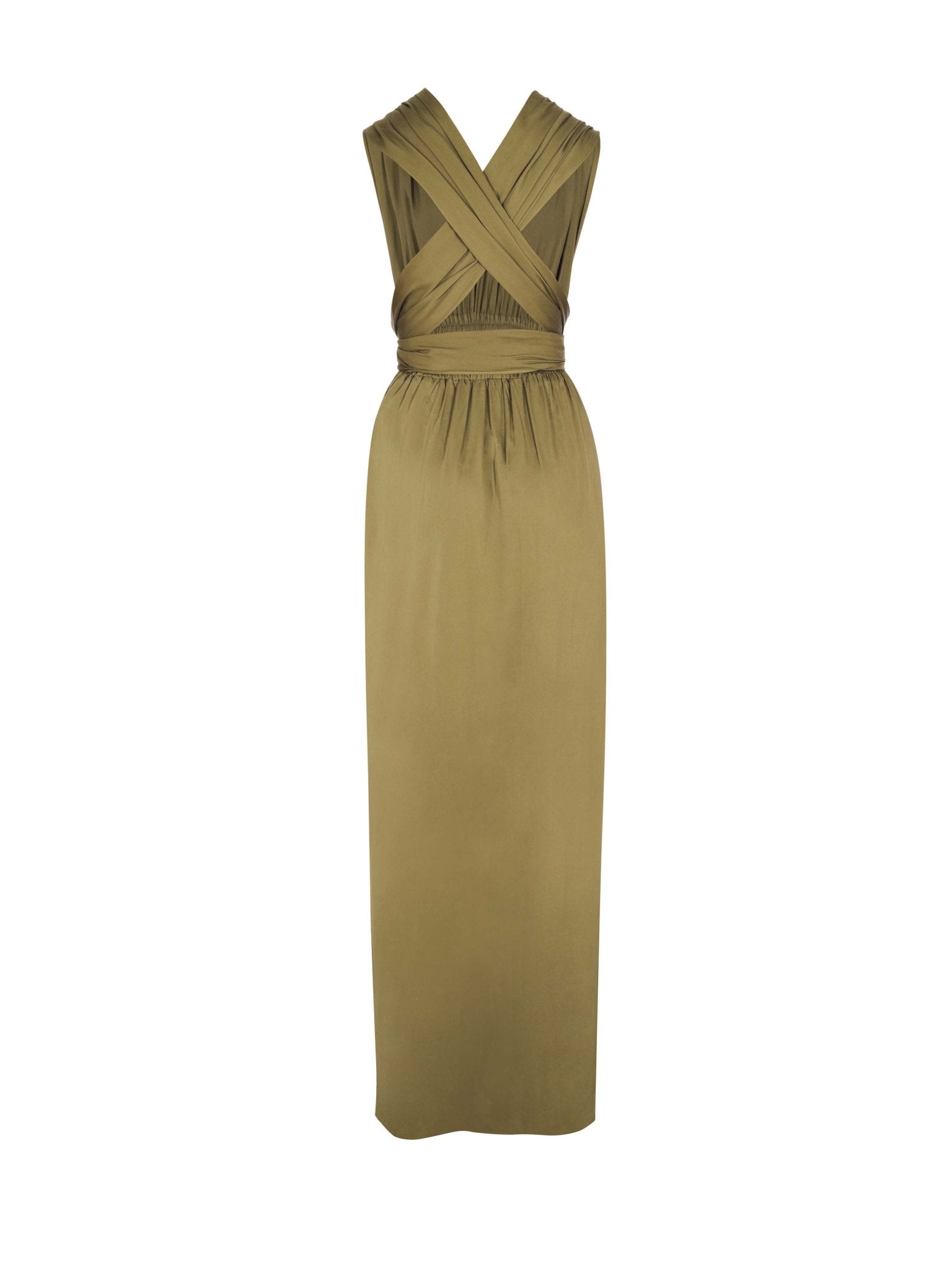 Sustainable Mailys Dress Olive - diarrablu