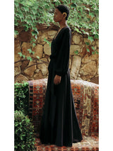 Sustainable Marieme Dress - Solid Noir - diarrablu