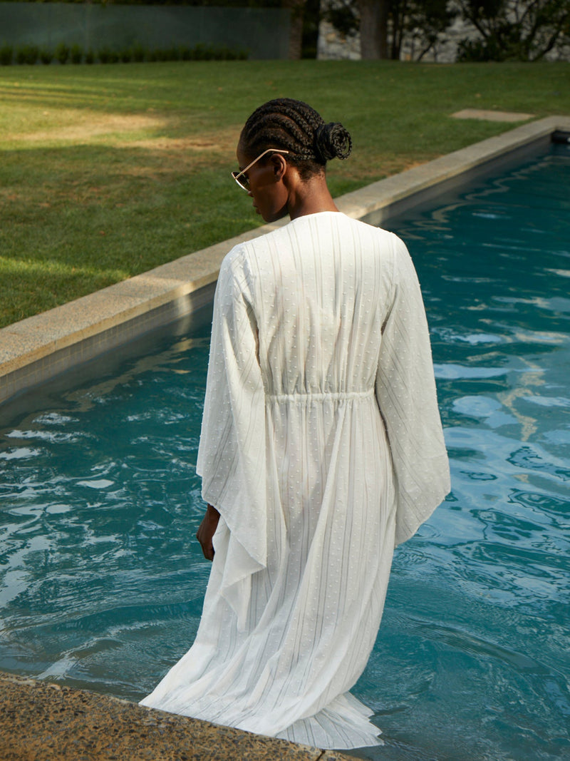 Sustainable Sirene Kimono - Solid Blanc - diarrablu